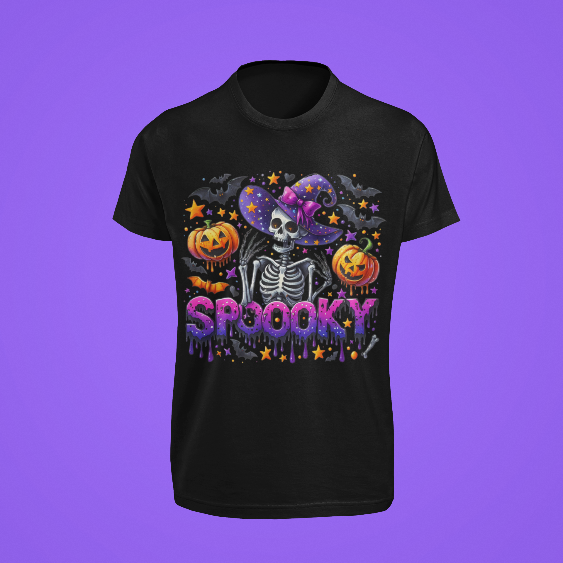 Black Spooky halloween tshirt